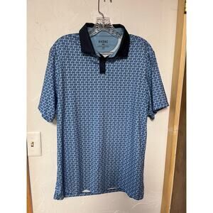 Rhône Printed Polo‎ Shirt Sz M